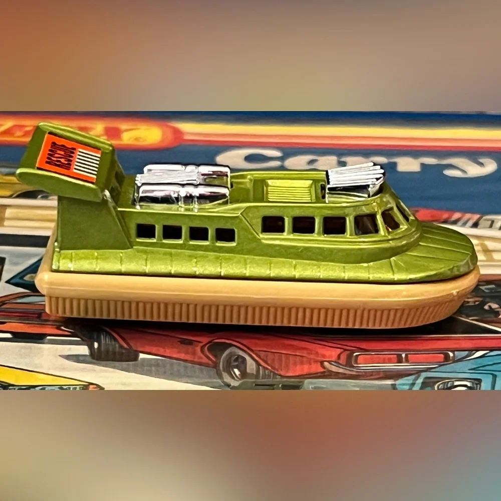 Vintage Matchbox Superfast 1972 No. 72 Hovercraft Green Lesney England Rescue